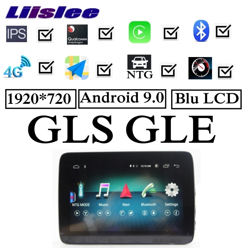  For Mercedes Benz MB GLS GLE X166 2015 ~ 2019 NTG Free add Wireless CarPlay Car Multimedia GPS Audi