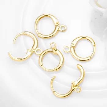 

Peixin 10pcs/lot 14x12mm brass jewelry earrings hook DIY earrings handmade charm tassel earrings wholesale jewelry findings