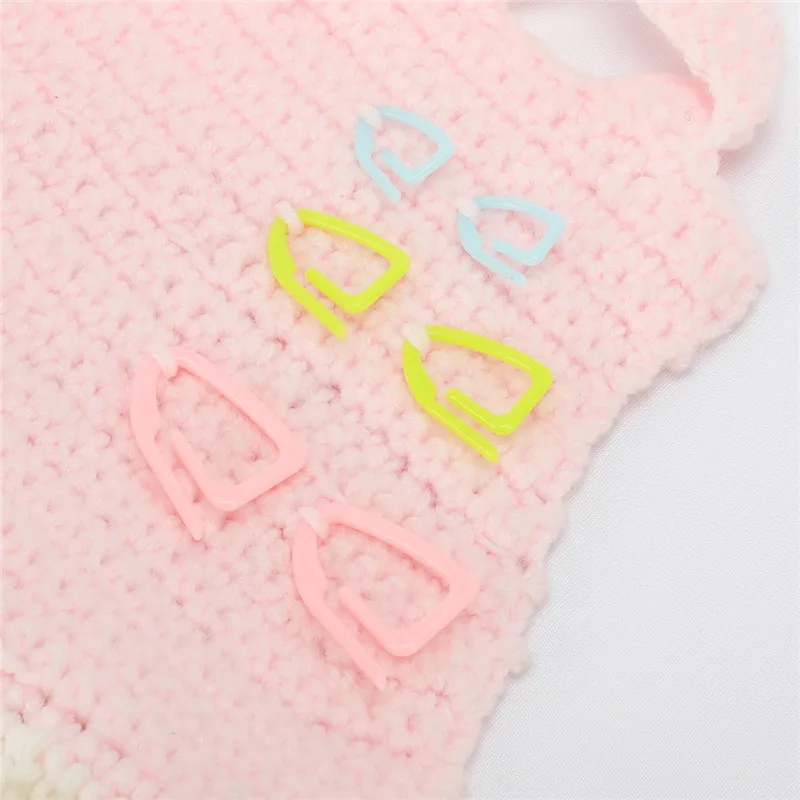 KOKNIT 15pcs 3 Sizes Stitch Markers Plastic Knitting Stitch Markers Crochet Locking Tool Craft Ring Knitting Tools  (7)