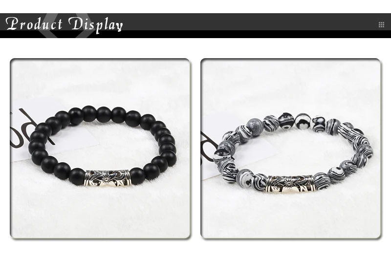 Для мужчин и женщин классический тигровый глаз из бисера Braclet натуральный вулканический камень браслет Винтаж Strand шарм браслеты молитва йоги Pulseira