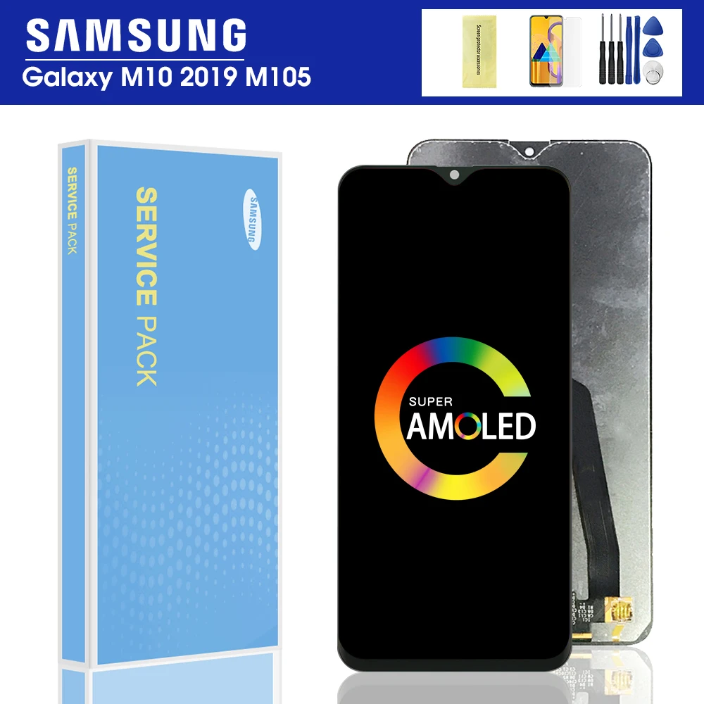Оригинальный 6 22 ''ЖК дисплей для SAMSUNG Galaxy M10 2019 телефона M105F M105G/DS сенсорный