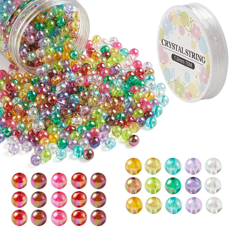 20 Star Plastic Charms 3//4/" Kids Craft Beads Red Blue
