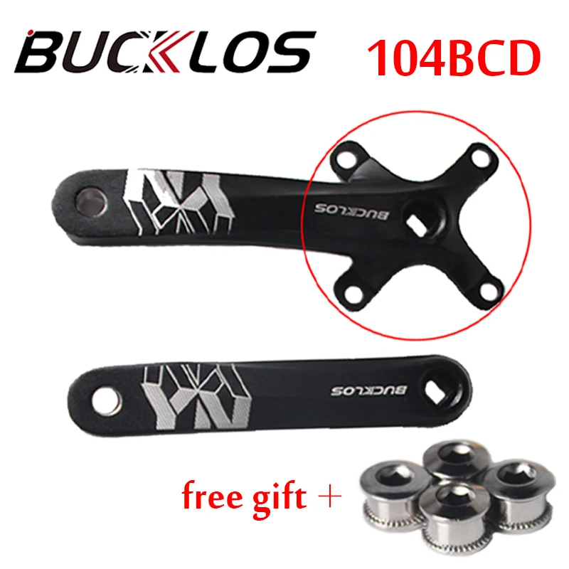 104BCD рукоятка 170 MTB Crankset Алюминиевый Дорожный Велосипед Crank набор частей широкое