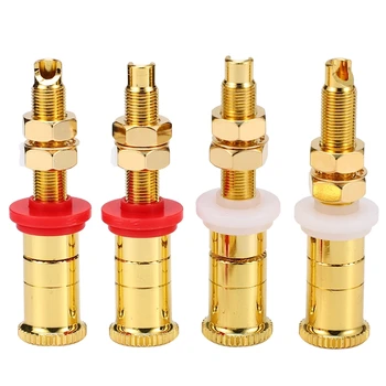 

Pure Copper Speaker Plug Socket Hifi Audio Speaker Connector Amplifier Terminal Binding Post Banana Plug Socket Connector