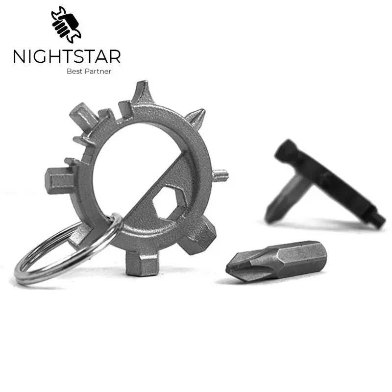 

12in1 Multifunctions Screwdriver Portable Bicycle Repair Hand Tools Multitools Screw Driver Allen Key Ringtool /Random Color