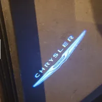 2 шт. для Chrysler светодиодный светильник с логотипом на дверь автомобиля HD лампы-проекторы логотипа для Chrysler 300 200 Sebring Lancia Thema все модели автомобилей - Цвет: Синий