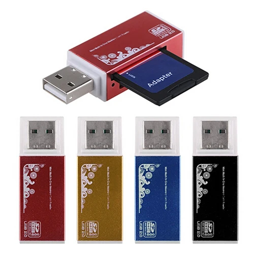 멀티 메모리 카드 리더기, SDHC TF M2 MS PRO 카드 리더기, USB 2 0 올인원