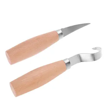 

Stainless Steel Woodcarving Cutter Woodwork Spoon Carving Knife Tools Kit G99A