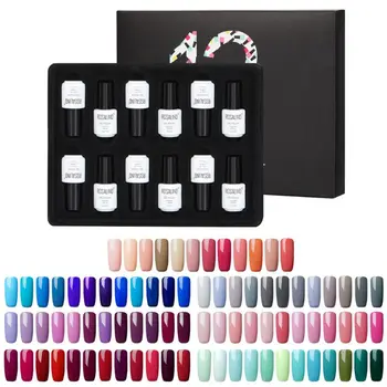 

1Set Long Lasting Base Top Coat Gel Nail Polish Kits Soak Off UV LED Nail Art Lacquer Manicure Varnish Tools Solid Color