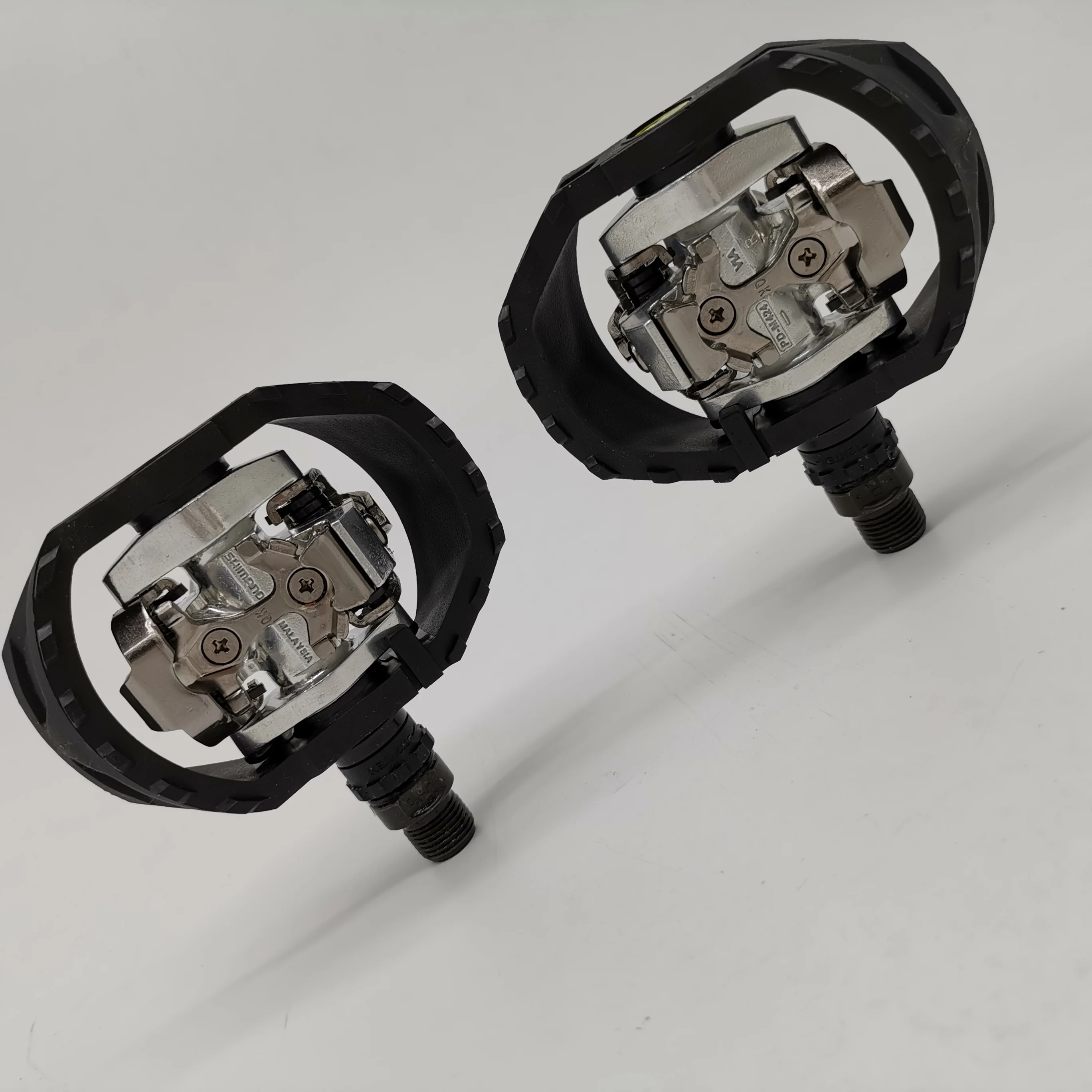 Shimano, педали для горного велосипеда SPD, PD-M424, MTB, для внедорожных видов спорта, без клипса, 9/16 дюйма, педали с SM-SH51, детали для велосипеда
