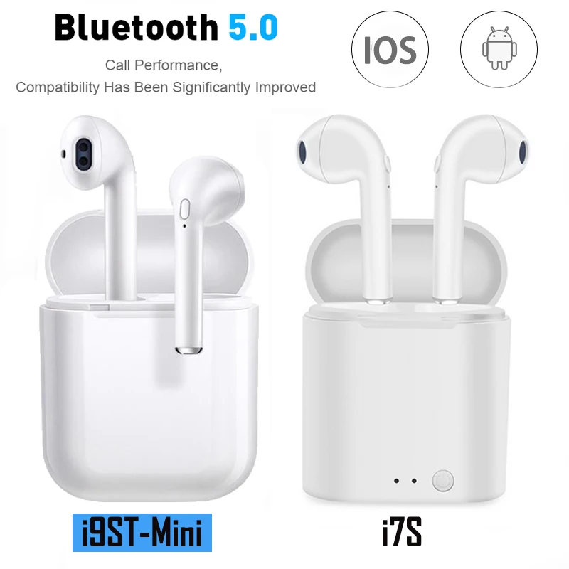 Беспроводные стереонаушники TWS с Bluetooth спортивные мини-наушники для Iphone Xiaomi SamSung