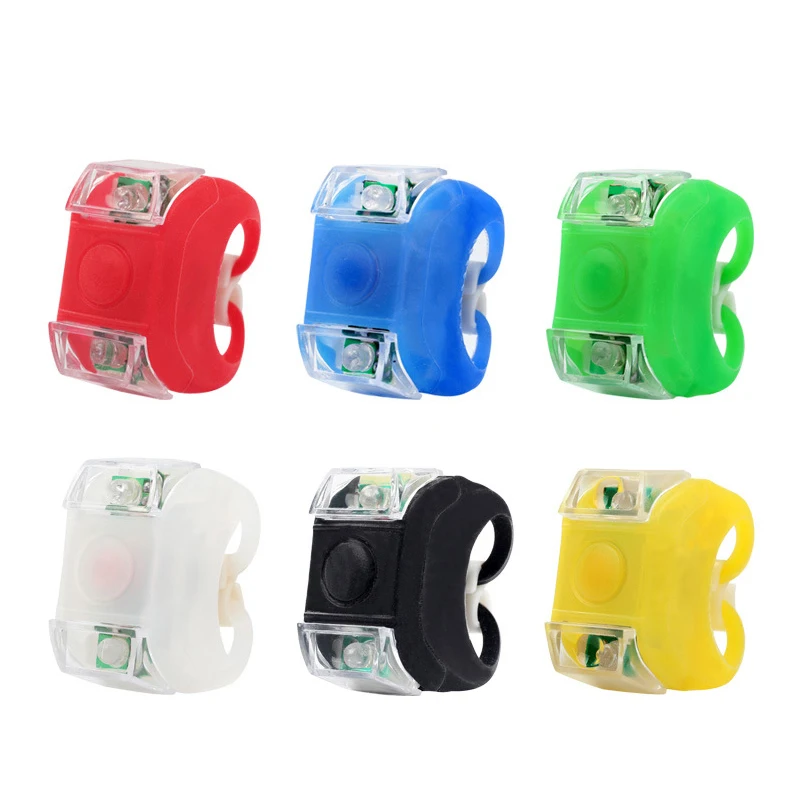 

Waterproof Bike Front Light Silicone Bicycle Light Head Front Rear Wheel LED Flash Lights Mountain Bike Accessories Bicycle Lamp