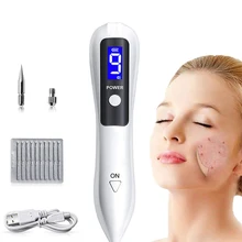 Stylo Laser LCD pour enlever les tatouages, les grains de beauté, les verrues, les taches de rousseur, éclairage LED à 9 niveaux