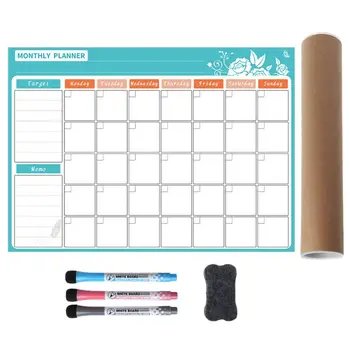 

A3 Monthly Planner Magnetic Whiteboard Fridge Magnets Drawing Message Board Memo