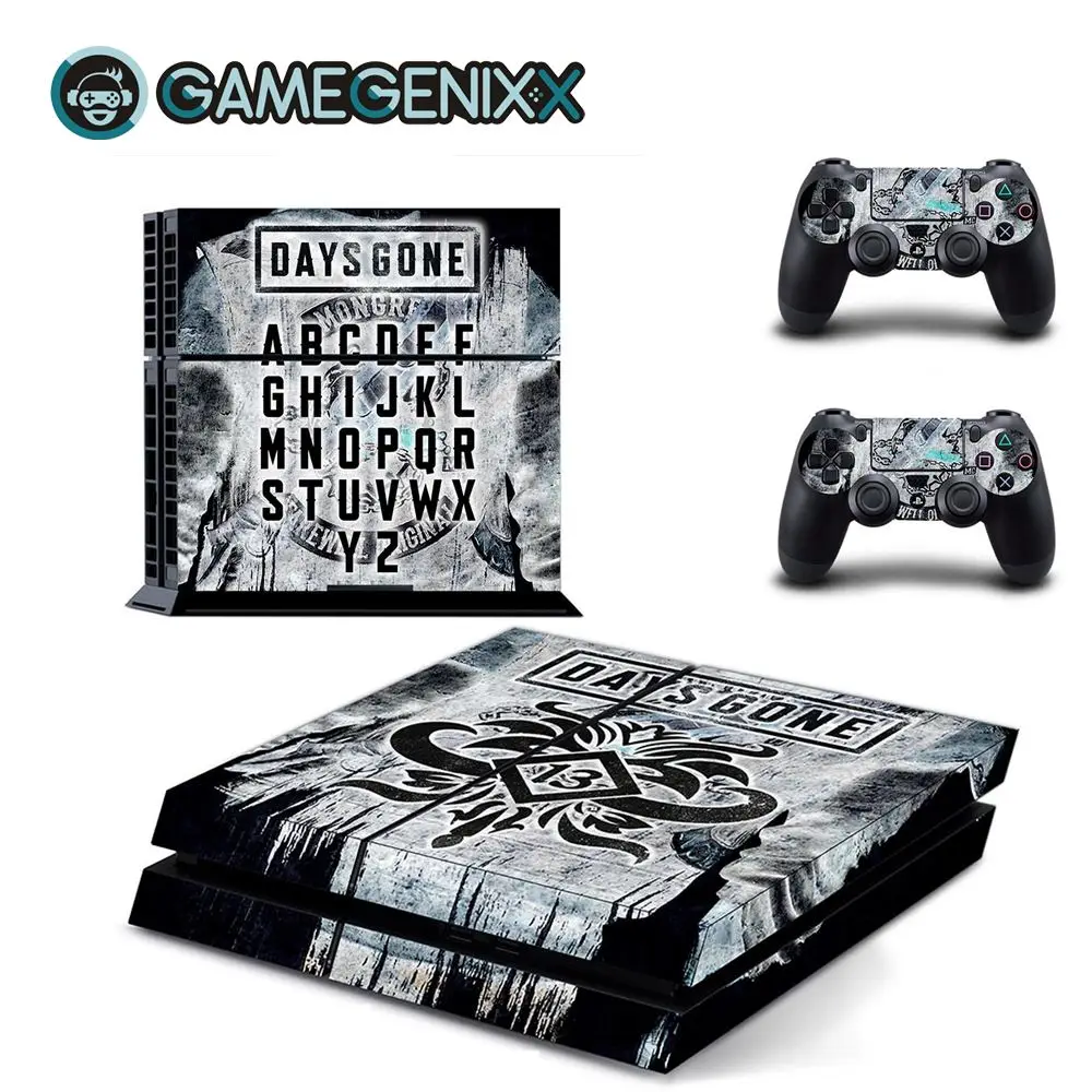DAYS GONE GAMEGENIXX кожаный виток винилопласта с наклейкой чехол Полный набор для PS4 консоли и 2 контроллера-дней нет - Цвет: DAYS GONE