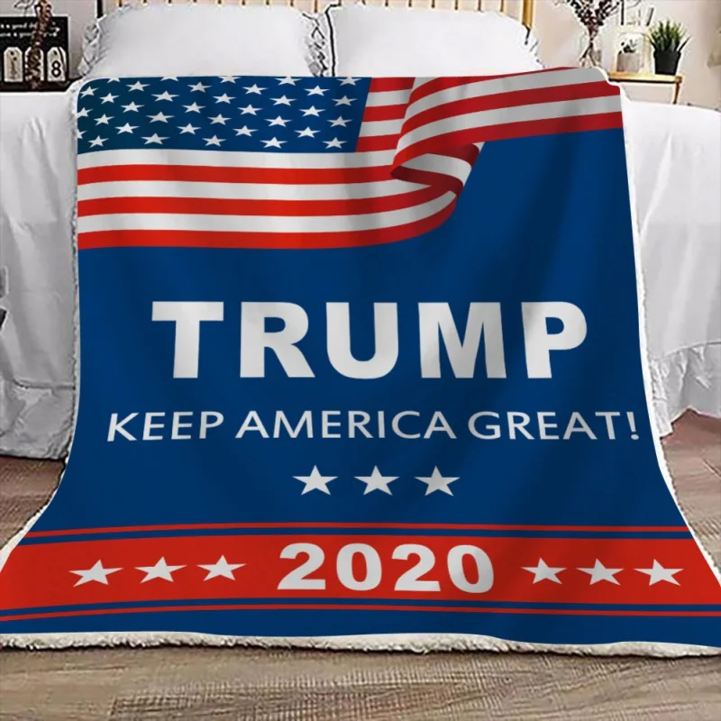 Одеяло 200X150 см с принтом Трамп, двустороннее мягкое плюшевое уютное покрывало, домашнее одеяло s для взрослых и детей