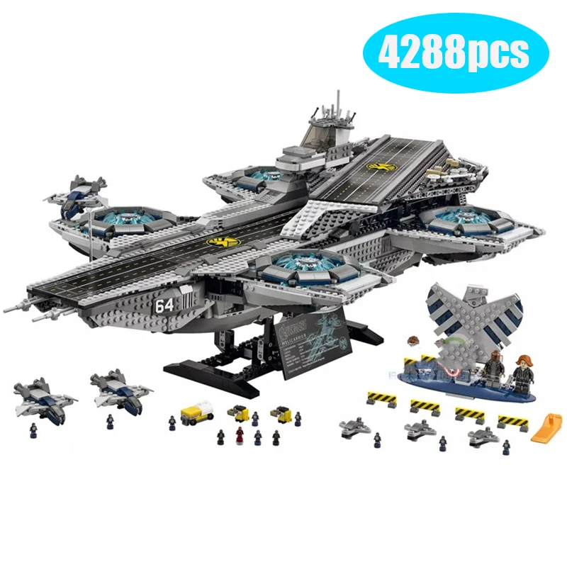 

SY911 Super Heroes series the Shield Helicarrier Model Building Blocks set Compatible with 76042 Classic Toys for children