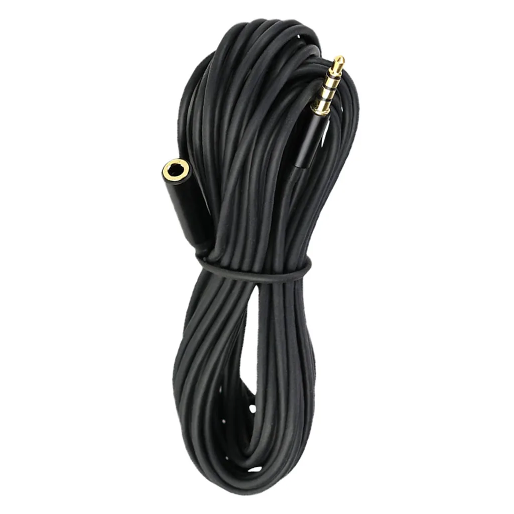 3.5mm TRRS to TRS Audio  Extension Cable Connector Wire 6 meters/19.68ft for Mobile Phone, Microphone, Computer