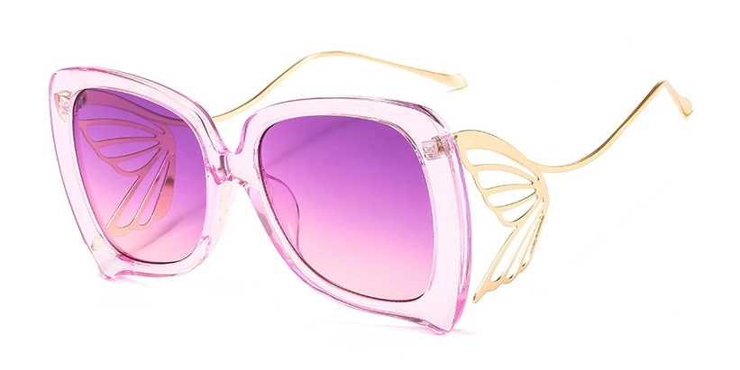 46161 Модные женские солнцезащитные очки с бабочкой UV400