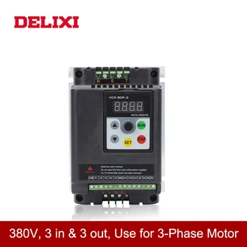 

DELIXI DL350 Hot-sale inverter VFD 380V 1.5KW 3 input and 3 output Adjustable Speed frequency inverter