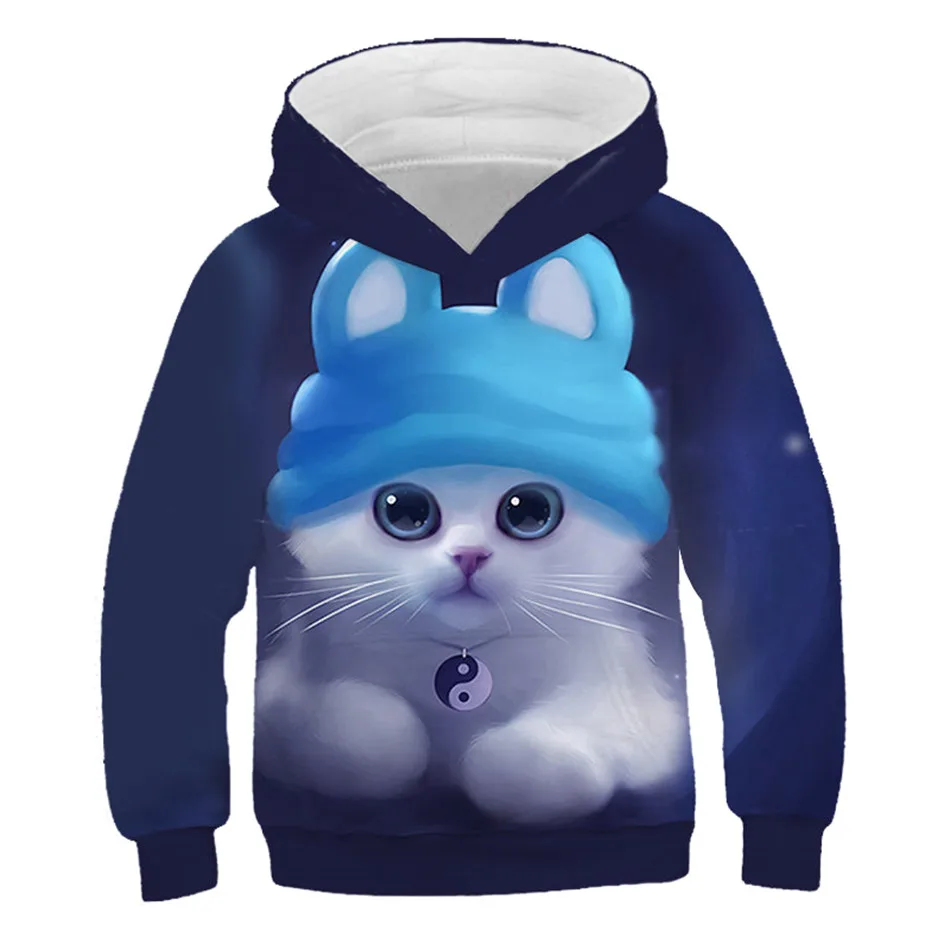

Autumn and winter men's and women's fashion 3Dhoodie hooded sweatshirt pullover cute cat panda galaxy space print autumn clothe