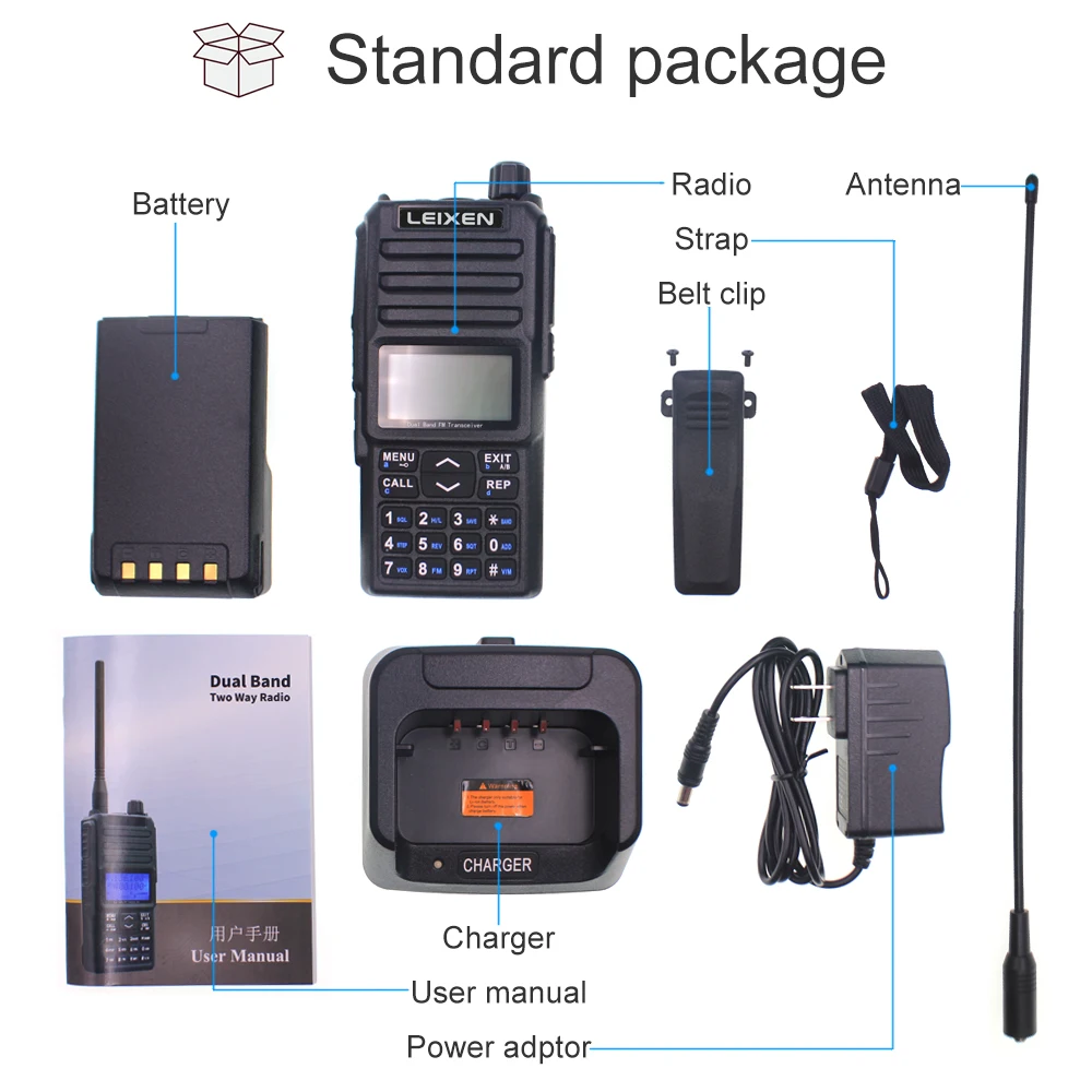 NEW LEIXEN UV-25D Walkie Talkie 20W Dual Band 136-174 & 400-470MHz Radio Long distance Amateur Radio images - 6