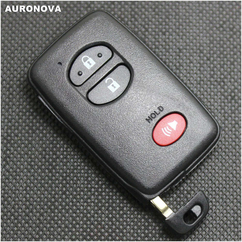 Auronnova новая Замена ключа без ключа для TOYOTA HIGHLANDER PRIUS C V RAV4 VENZA 2+ 1 кнопки дистанционный ключ-брелок от машины чехол