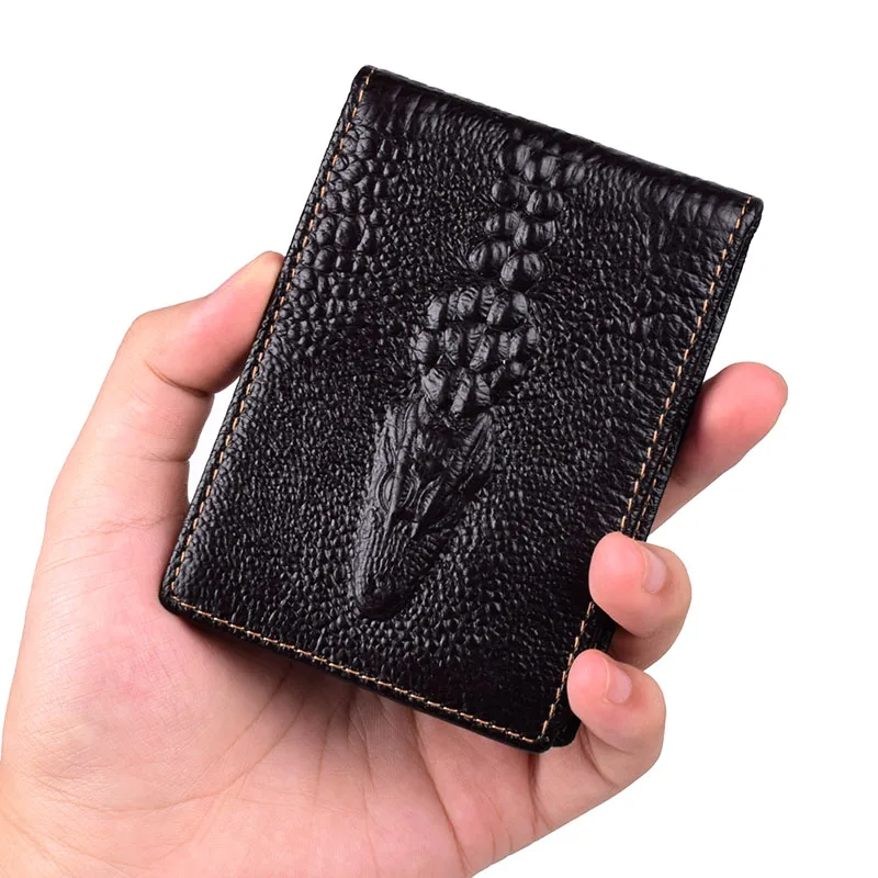 

Crocodile pattern Leather Men Women Auto Driver License wallet Clip Document ID Credit Card Holder Cover