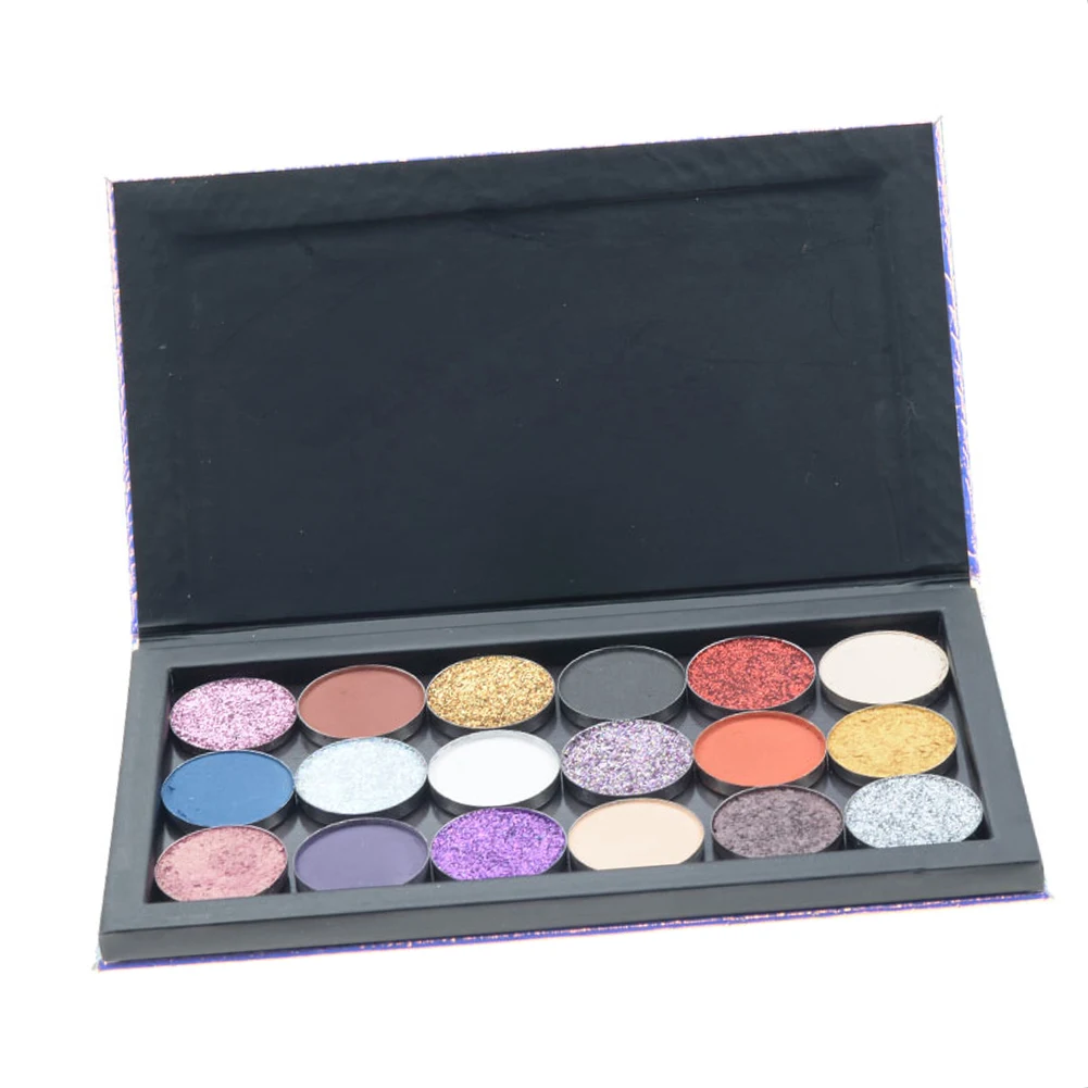 PHOERA 9/18 Colors Empty Magnetic Eyeshadow Palette Storage Container Organizer Colorful and vibrant eye shadow storage box for