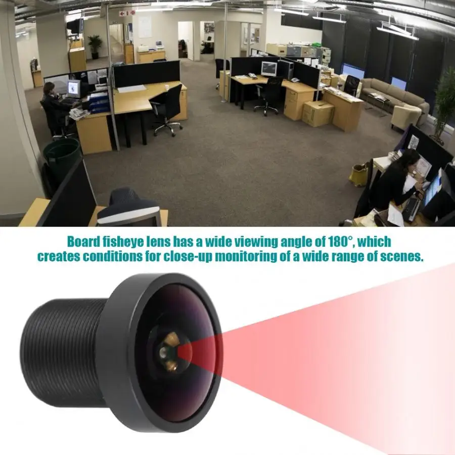 5MP 1,8 мм широкоугольный Рыбий глаз плата cctv объектив M12* 0,5 для камеры безопасности Замена