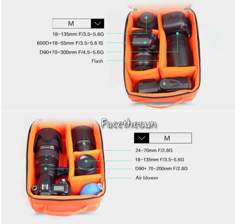 Camera bag insert carry bag BZ-N-1-7