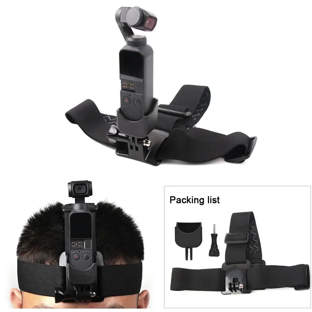 

For GoPro Head Strap Headband Mount Holder with Adapter for DJI OSMO Pocket Camera
