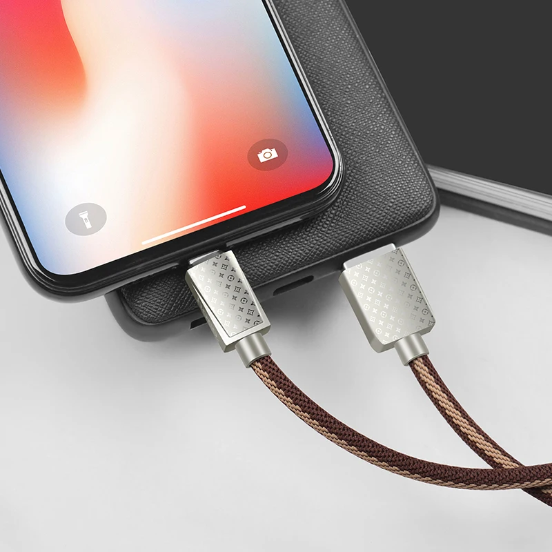 HOCO U61 22 шт./лот 1,2 м Прочный USB кабель для iPhone кабель Micro кабель для samsung USB кабель провод зарядного устройства