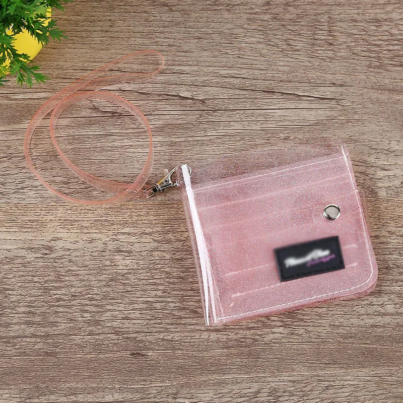 Блестящий кошелек для монет чехол карт ПВХ клатч кредитный держатель ID