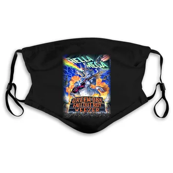 

The Hella Mega Tour 2020 Green Day Weezer Fall Out Boy Dates Mouth Mask Women's kid PM2.5