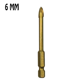 

Hex Shank Drill Bit Sleeve Tip Hole Puncher Cross 6/8/10mm For Ceramic