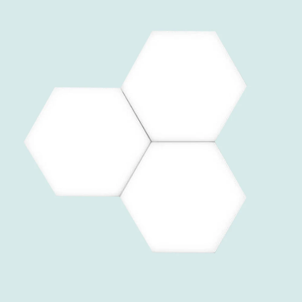 3 pcs white 10 шт. шестигранные лампы сенсорный светильник ing DIY Ночной светильник светодиодный магнитный настенный светильник красочный светильник s модульный Декор Светильник - Испускаемый цвет: 3 pcs white