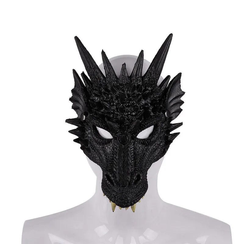 Полиуретановая пенящаяся 3D маска дракона животного для Хэллоуина карнавала