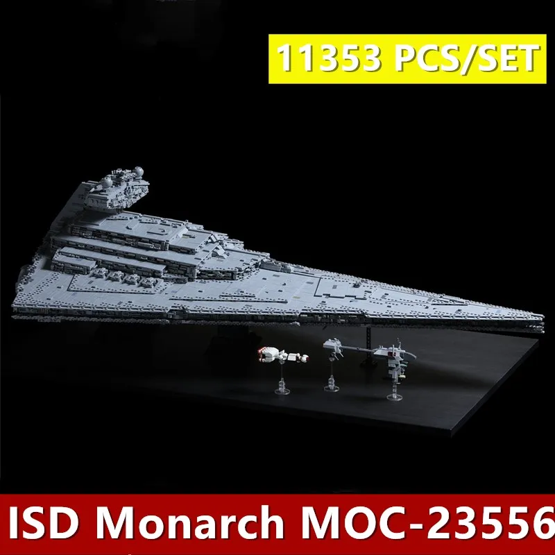 Новинка, Мок монарх, имперский Звездный разрушитель, MOC-23556, подходят для звездных войн, строительные блоки, кирпичи, 75292, подарок, детские рождественские игрушки