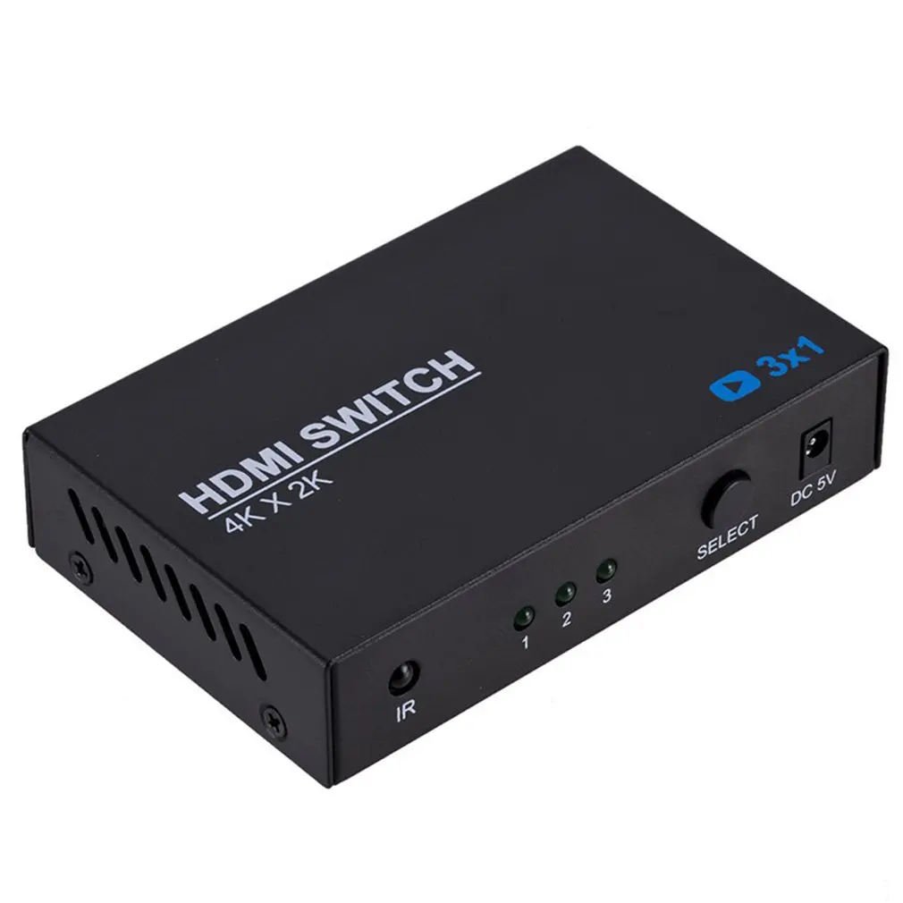 HDMI коммутатор три в одном 0ut переключатель конвертер 4 к* 2 к адаптер 3 в 1 из сплиттер с пультом дистанционного управления