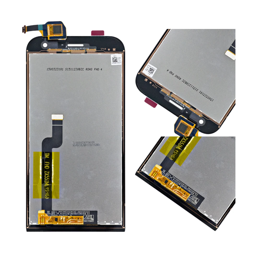 Tanie 5.5 oryginalny lcd dla ASUS Zenfone Zoom ZX551ML montaż digitizera ekranu dotykowego z ramą dla ASUS ZX551ML wymiana wyświetlacza