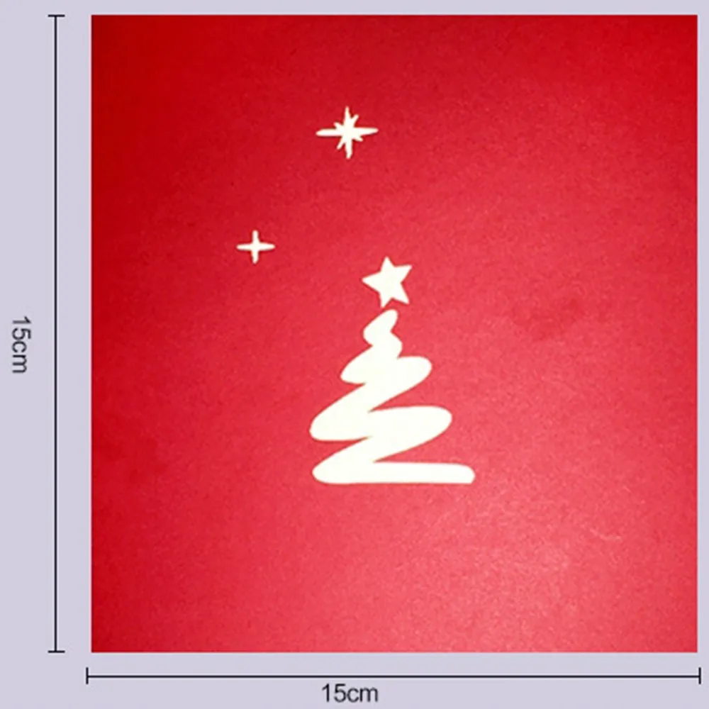  3D Pop Up Greeting Cards Xmas Wedding Birthday Christmas Postcard Xmas Gift Invitation Card 1pc 15x - 4.00026E+12
