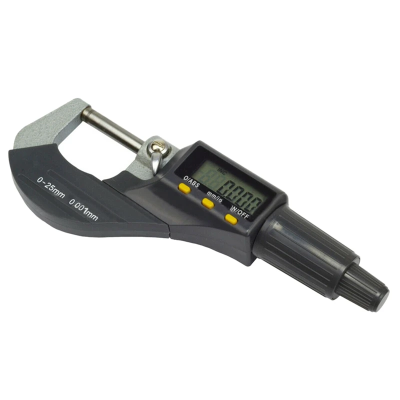 

0-1 Inch 0.00005 Inch LCD Digital Electronic Outside Micrometer Carbide Tip 0-25mm Set