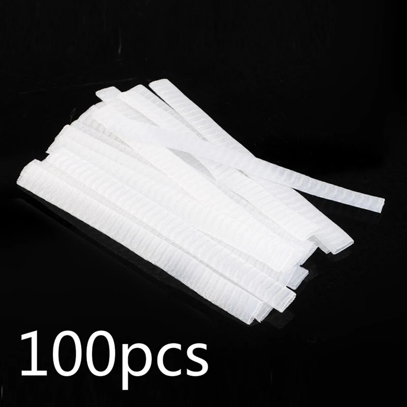 100pcs 10~ 100 шт Косметическая Кисть для макияжа ручка сетчатая крышка Сетчатая Оболочка защитный чехол защитный эластичный защитный чехол для кисти TSLM1 - Handle Color: 100pcs