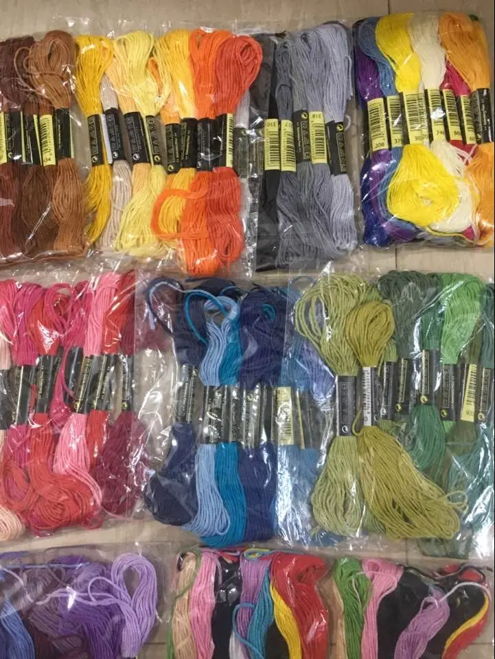 

ONE LABEL 10 pieces cross stitch threads / cross stitch embroidery thread / Custom threads colors 02