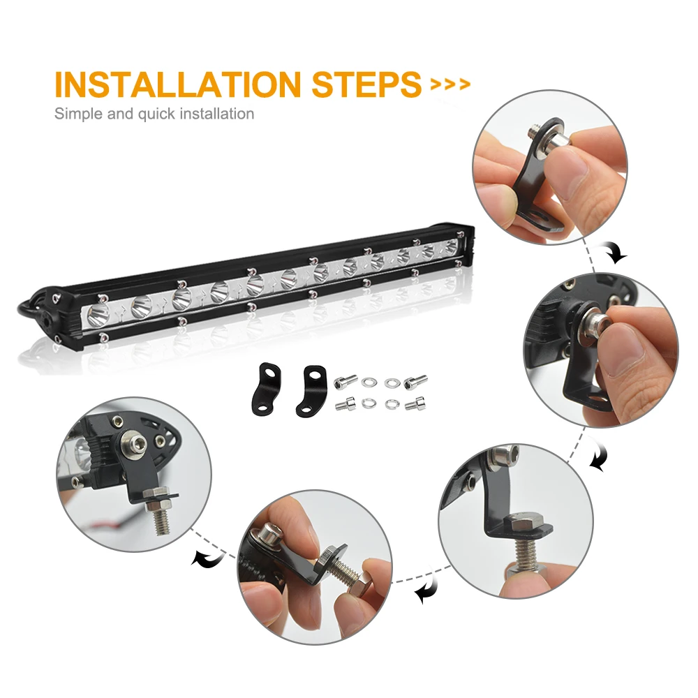 LED light bar Tripcraft Single Row Super Slim LED Light Bar 7