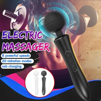 

8 Speeds 20 Vibration Modes Electric Percussion Vibration USB Rechargeable Neck Muscle Body Therapy Massager Relax Tool 110-250V