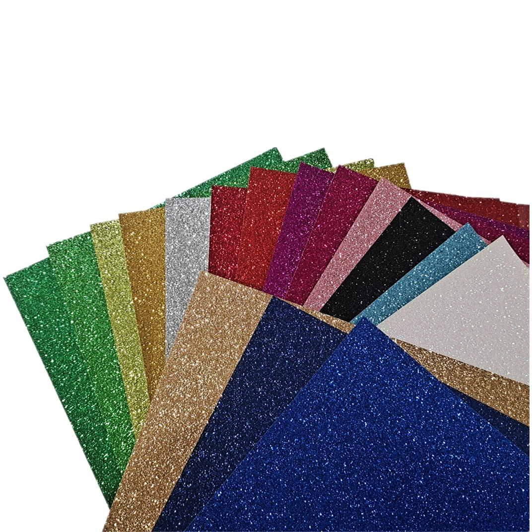 160pcs Glitter Cardstock Craft Paper 300g 12*12inch Mixed Color Glitter