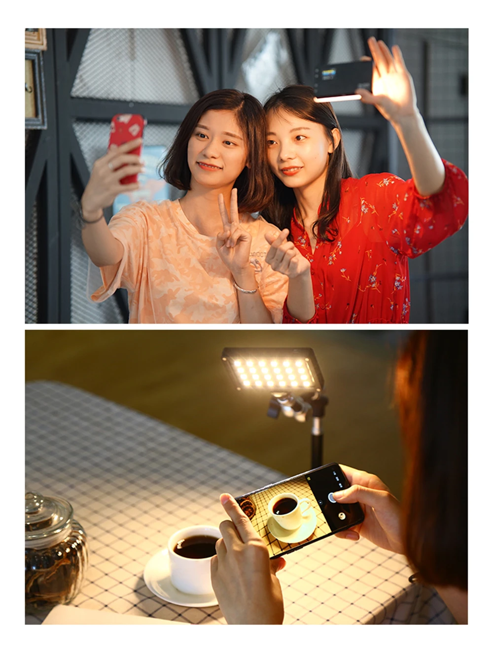Viltrox RB08 Mini LED Video Light Portable Camera Light Panel 2500K~8500K Bi-Color CRI95+ Built-in battery for DSLR Camcorder