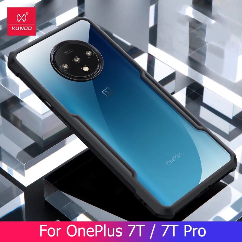 For Oneplus 7T Pro Case Original Ring Transparent Xundd Autidrop Protective Cover Airbag Bumper Case For One Plus 7 T Pro